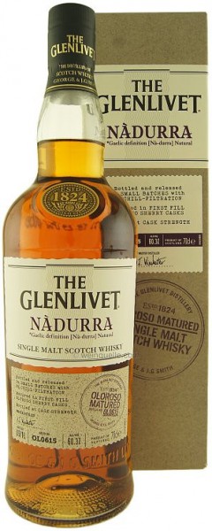 Виски Glenlivet, "Nadurra" Oloroso Matured 60,3%, gift box, 0.7 л