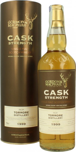 Виски Gordon & MacPhail, "Cask Strength" Tormore, 1999, in tube, 0.7 л