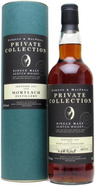 Виски Gordon & Macphail, "Private Collection" Mortlach, 1957, in tube, 0.7 л