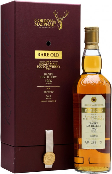 Виски Gordon & MacPhail, "Rare Old" from Banff Distillery, 1966, gift box, 0.7 л