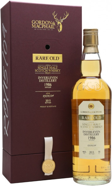 Виски Gordon & MacPhail, "Rare Old" from Inverleven Distillery, 1986, gift box, 0.7 л