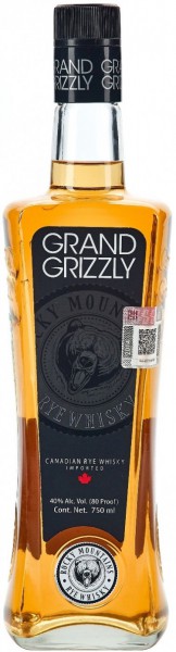 Виски "Grand Grizzly" Rye Whisky, 0.75 л