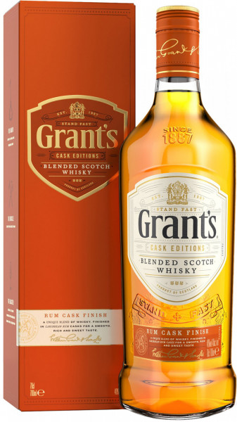 Виски "Grant's" Rum Cask Finish, gift box, 0.7 л