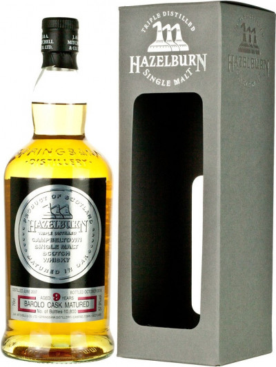 Виски "Hazelburn" 9 Years Old Barolo Cask Finish, gift box, 0.7 л