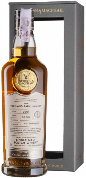 Виски Highland Park "Connoisseur's Choice" Cask Strength (56,5%), 2001, gift box, 0.7 л
