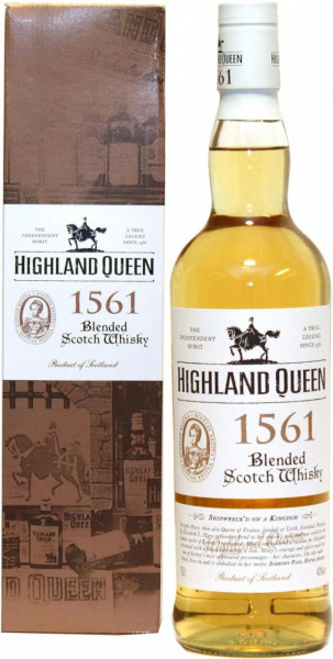 Виски "Highland Queen" 1561, gift box, 0.7 л