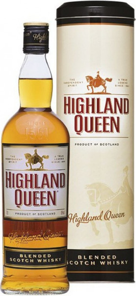 Виски "Highland Queen" 3 Years Old, metal tube, 0.7 л