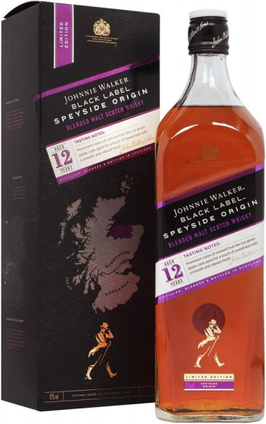 Виски Johnnie Walker, "Black Label" Speyside Origin, gift box, 0.7 л