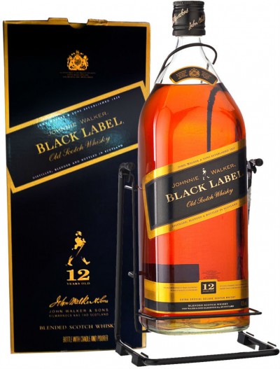 Виски Johnnie Walker, "Black Label", with box swing, 3 л