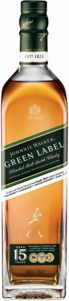 Виски Johnnie Walker "Green Label" 15 years old, 0.7 л