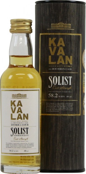 Виски Kavalan, "Solist" Ex-Bourbon Cask, in tube, 48 мл