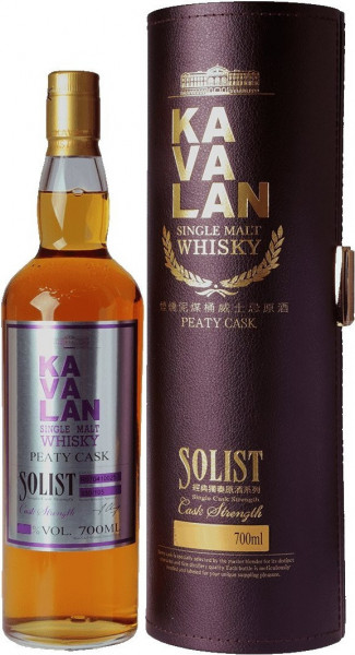 Виски Kavalan, "Solist" Peaty Cask (57,8%), in tube, 0.7 л