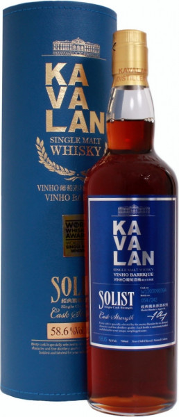 Виски Kavalan, "Solist" Vinho Barrique (58,6%), gift box, 0.7 л