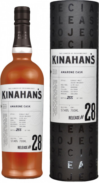 Виски "Kinahan's" Amarone Cask, Release #28, in tube, 0.7 л
