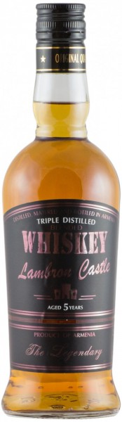 Виски "Lambron Castle" Blended Whiskey Aged 5 Years, 0.5 л