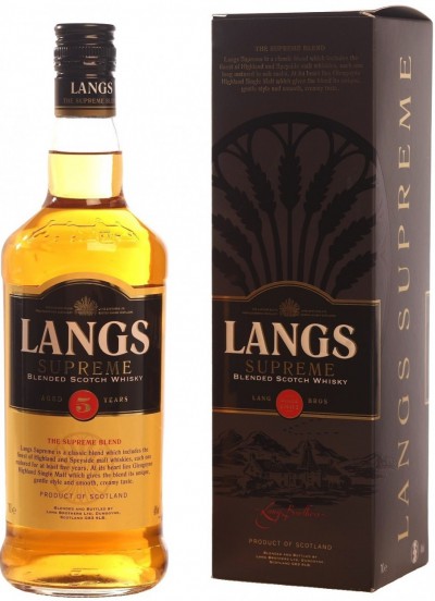 Виски "Langs" Supreme, 5 Years Old, gift box, 0.7 л