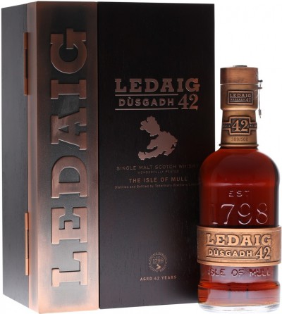Виски Ledaig "Dusgadh" 42 Years Old, wooden box, 0.7 л