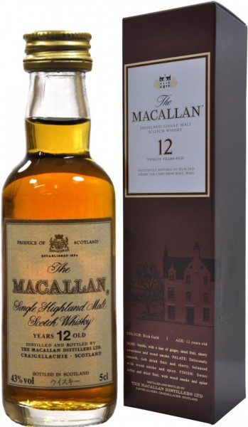 Виски Macallan 12 Years Old, gift box, 50 мл