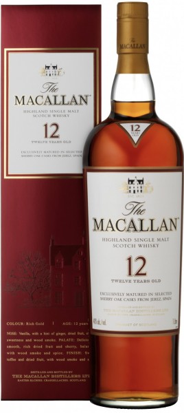 Виски Macallan 12 Years Old, gift box, 0.7 л