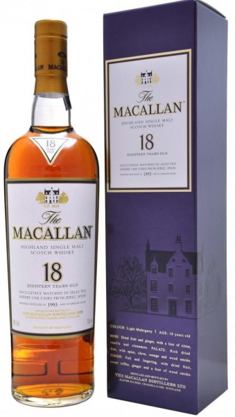 Виски "Macallan" 18 Years Old, gift box, 0.7 л
