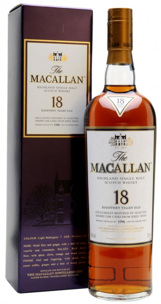 Виски "Macallan" 1996, 18 Years Old, gift box, 0.7 л