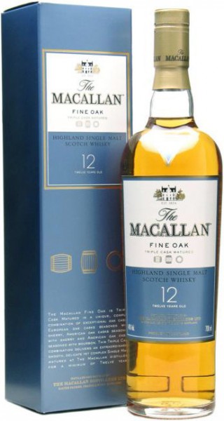 Виски Macallan, Fine Oak 12 Years Old, with box, 0.35 л