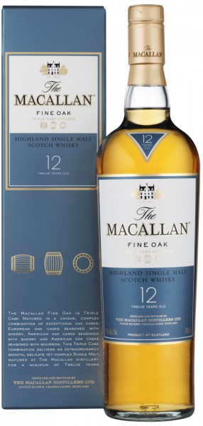 Виски "Macallan" Fine Oak 12 Years Old, with box, 4.5 л