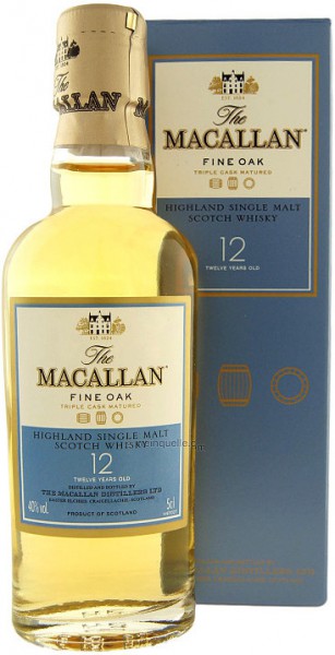 Виски Macallan Fine Oak 12 Years Old, with box, 50 мл