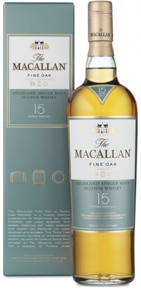 Виски Macallan Fine Oak 15 Years Old, with box, 0.7 л