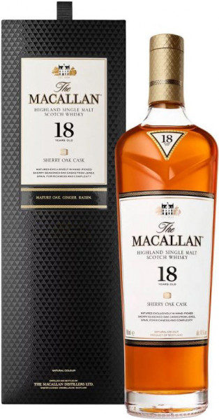 Виски Macallan "Sherry Oak" 18 Years Old, gift box, 0.7 л
