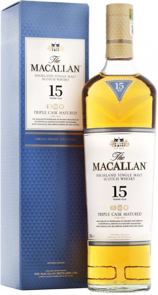 Виски Macallan, "Triple Cask Matured" 15 Years Old, gift box, 0.7 л