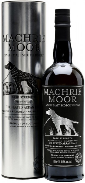 Виски "Machrie Moor" Cask Strength, in tube, 0.7 л