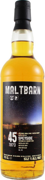 Виски Maltbarn, Speyside 45 Years Old, 1973, 0.7 л
