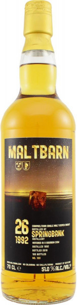 Виски Maltbarn, "Springbank" 26 Years Old, 1992, 0.7 л