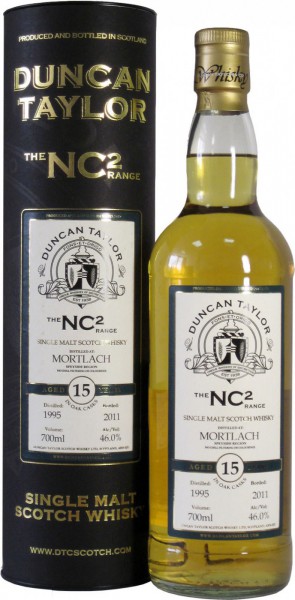 Виски "Mortlach" 15 Years Old, "NC2", 1995, in tube, 0.7 л