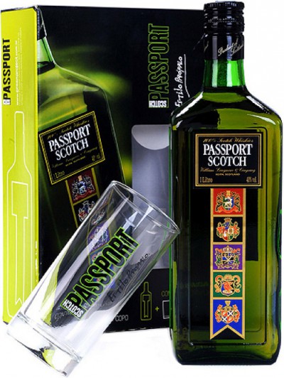 Виски "Passport" Scotch with glass, 0.7 л