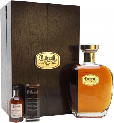Виски "Private Cellar Edition" Littlemill 25 Year Old, wooden box & mini, 0.7 л