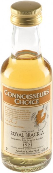 Виски Royal Brackla "Connoisseur's Choice", 1991, 50 мл