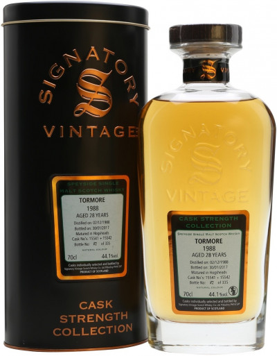 Виски Signatory Vintage, "Cask Strength Collection" Tormore 28 Years, 1988, metal tube, 0.7 л