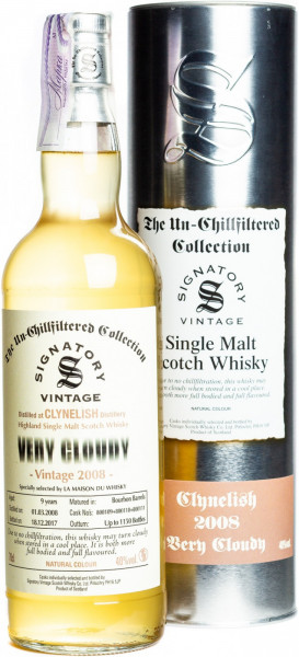 Виски Signatory Vintage, "The Un-Chillfiltered Collection" Clynelish Very Cloudy 9 Years, 2008, metal tube, 0.7 л