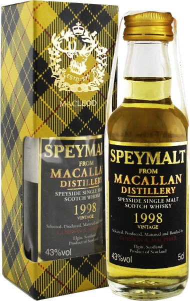 Виски Speymalt from Macallan, 1998, gift box, 50 мл