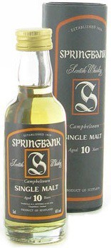 Виски "Springbank" 10 years old, gift box, 50 мл