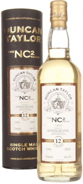 Виски "Springbank" 12 Years Old, "NC2", 1996, in tube, 0.7 л