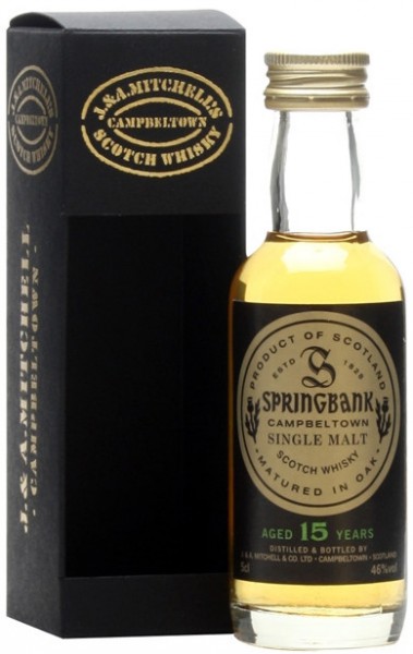 Виски "Springbank" 15 years old, gift box, 50 мл