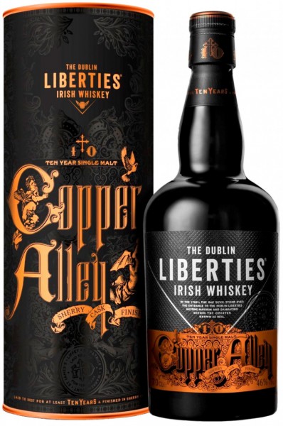 Виски "The Dublin Liberties" 10 Year Old "Copper Alley", in tube, 0.7 л
