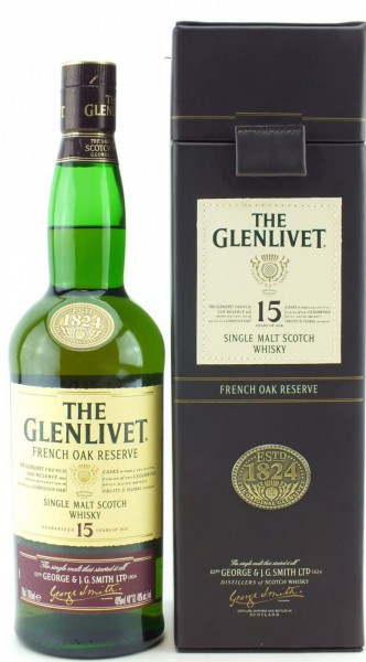 Виски The Glenlivet 15 years, faux leather box, 0.7 л