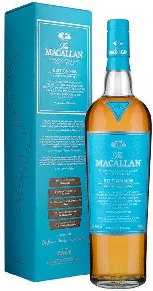 Виски The Macallan, Edition №6, gift box, 0.7 л