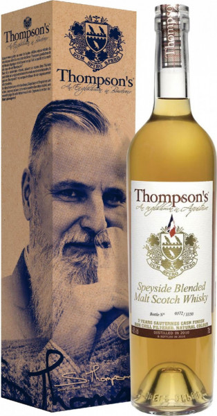 Виски "Thompson's" Speyside Blended Malt Scotch Whisky, gift box, 0.7 л