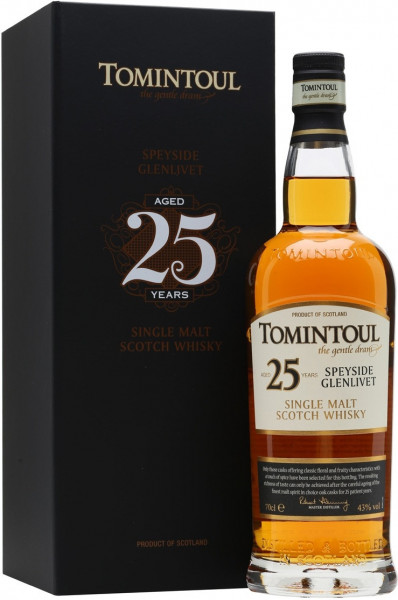 Виски "Tomintoul" 25 Year Old, gift box, 0.7 л