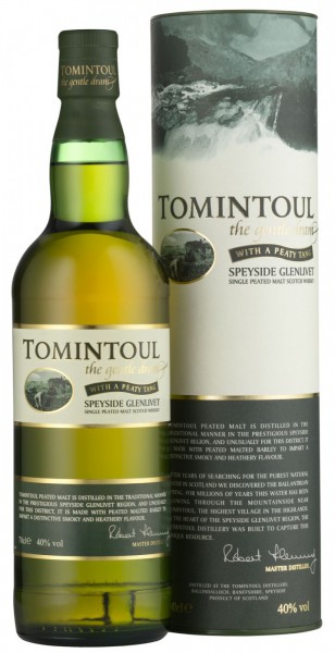 Виски "Tomintoul" With a Peaty Tang, gift tube, 0.7 л